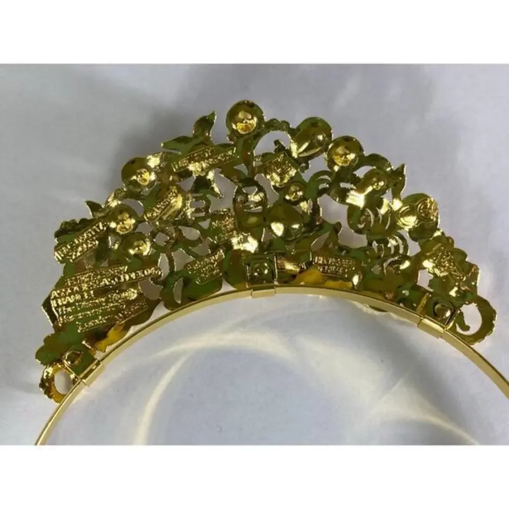 Disney Princess Gold Tiara for Kids Girls Rhinestone Crown Costume Accessory